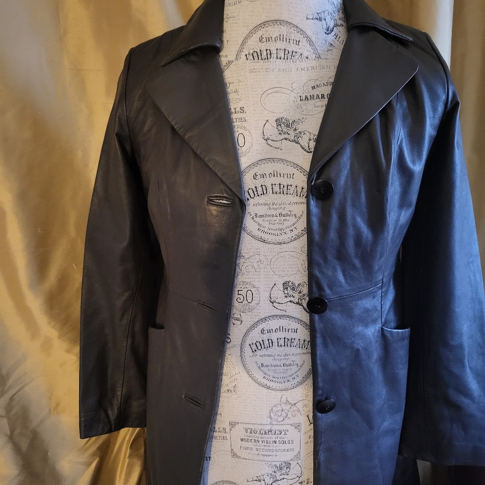 Kenneth Cole Reaction Leather Coat